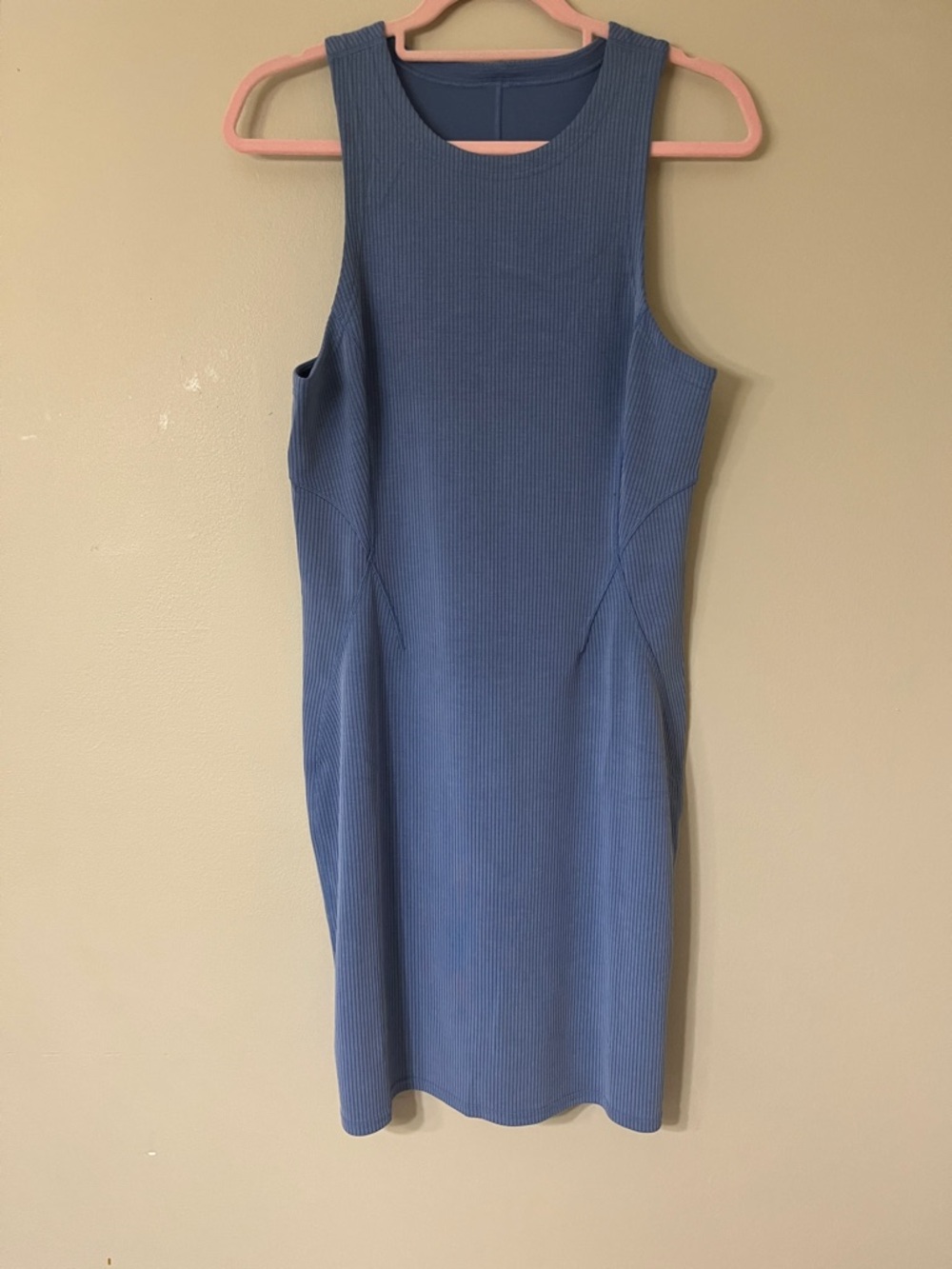 lululemon athletica Sleeveless Ribbed Midi Dress in Dusty Blue